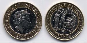 2 Pound Gibraltar Bimetal 