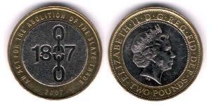 2 Pound Regno Unito (1922-) Bimetal Elisabetta II (1926-2022)