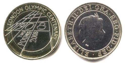 2 Pound Regno Unito (1922-) Bimetal Elisabetta II (1926-2022)