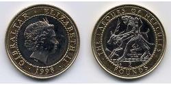 2 Pound Gibraltar Bimetall Elizabeth II (1926-2022)
