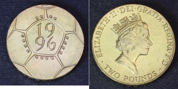 2 Pound United Kingdom (1922-) Copper/Nickel Elizabeth II (1926-2022)