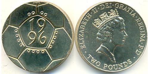 2 Pound Feriind Kiningrik (1922-) Cuivre/Nickel Elizabeth II (1926-2022)