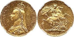 2 Pound Vereinigtes Königreich Gold Victoria (1819 - 1901)