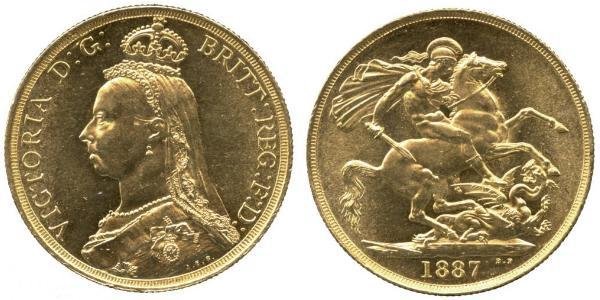 2 Pound Vereinigtes Königreich Gold Victoria (1819 - 1901)