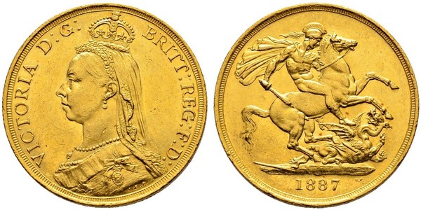 2 Pound Vereinigtes Königreich Gold Victoria (1819 - 1901)