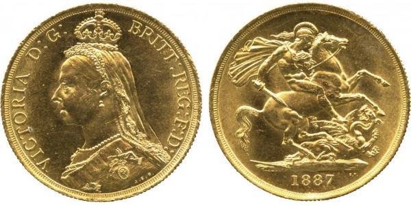 2 Pound Vereinigtes Königreich Gold Victoria (1819 - 1901)
