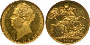 2 Pound Vereinigtes Königreich von Großbritannien und Irland (1801-1922) Gold Georg IV (1762-1830)