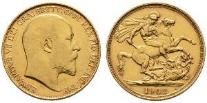 2 Pound Vereinigtes Königreich von Großbritannien und Irland (1801-1922) Gold Eduard VII (1841-1910)