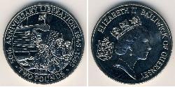2 Pound Guernsey Kupfer/Nickel 