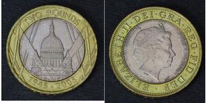 2 Pound Vereinigtes Königreich (1922-) Kupfer/Nickel Elizabeth II (1926-2022)