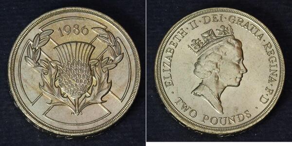 2 Pound Vereinigtes Königreich (1922-) Messing Elizabeth II (1926-2022)
