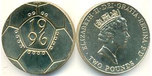 2 Pound Reino Unido (1922-) Níquel/Cobre Isabel II (1926-2022)