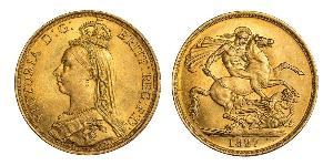 2 Pound Regno Unito  Oro Vittoria (1819 - 1901)