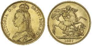 2 Pound Regno Unito  Oro Vittoria (1819 - 1901)