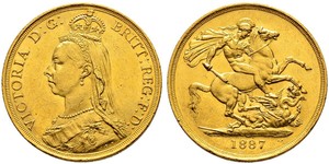 2 Pound Regno Unito  Oro Vittoria (1819 - 1901)