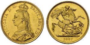 2 Pound Regno Unito  Oro Vittoria (1819 - 1901)