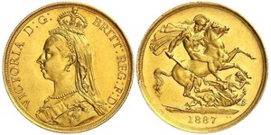 2 Pound Regno Unito  Oro Vittoria (1819 - 1901)