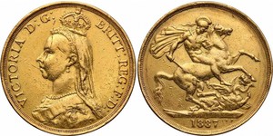 2 Pound Reino Unido Oro Victoria (1819 - 1901)