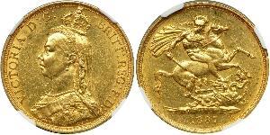 2 Pound Reino Unido Oro Victoria (1819 - 1901)