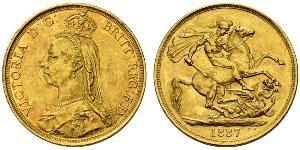 2 Pound Reino Unido Oro Victoria (1819 - 1901)