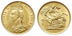 2 Pound Reino Unido Oro Victoria (1819 - 1901)