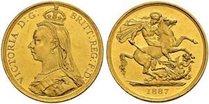 2 Pound Reino Unido Oro Victoria (1819 - 1901)