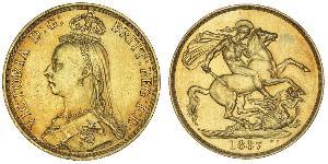 2 Pound Reino Unido Oro Victoria (1819 - 1901)