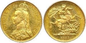 2 Pound Reino Unido Oro Victoria (1819 - 1901)