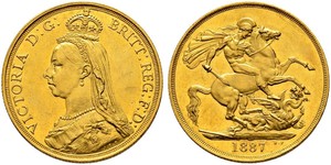 2 Pound Reino Unido Oro Victoria (1819 - 1901)