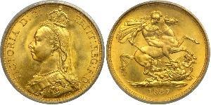 2 Pound Reino Unido Oro Victoria (1819 - 1901)