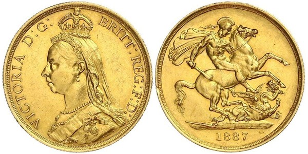 2 Pound Reino Unido Oro Victoria (1819 - 1901)