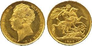 2 Pound Reino Unido de Gran Bretaña e Irlanda (1801-1922) Oro Jorge IV (1762-1830)