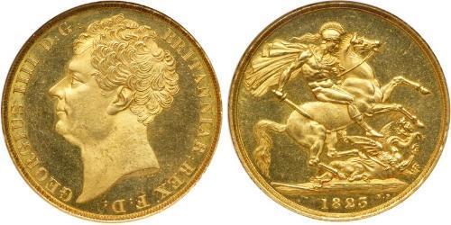 2 Pound Reino Unido de Gran Bretaña e Irlanda (1801-1922) Oro Jorge IV (1762-1830)