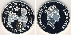 2 Pound  Plata Isabel II (1926-2022)