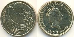 2 Pound Regno Unito (1922-) Rame/Nichel Elisabetta II (1926-2022)