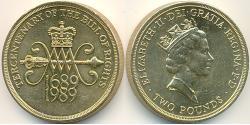 2 Pound Regno Unito (1922-) Rame/Nichel Elisabetta II (1926-2022)