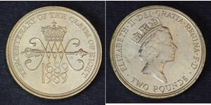 2 Pound Regno Unito (1922-) Rame/Nichel Elisabetta II (1926-2022)