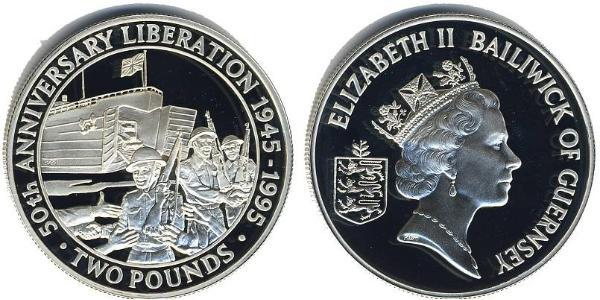 2 Pound Guernsey Silber 
