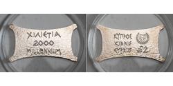 2 Pound Republik Zypern Silber 