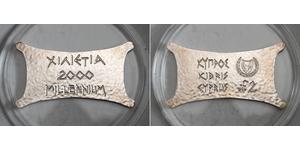 2 Pound Republik Zypern Silber 