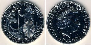 2 Pound Vereinigtes Königreich (1922-) Silber Elizabeth II (1926-2022)