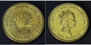 2 Pound Regno Unito (1922-)  Elisabetta II (1926-2022)