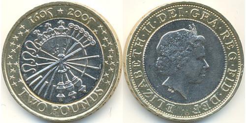2 Pound Regno Unito (1922-)  Elisabetta II (1926-2022)