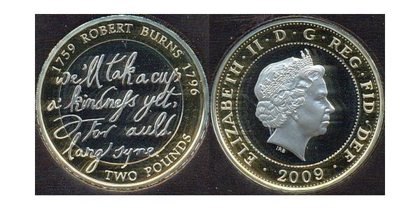 2 Pound Regno Unito (1922-)  Elisabetta II (1926-2022)