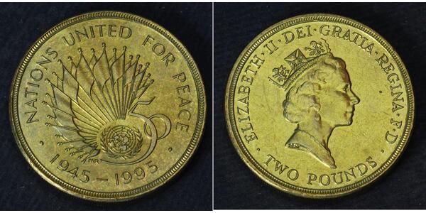 2 Pound Regno Unito (1922-)  Elisabetta II (1926-2022)
