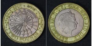 2 Pound Vereinigtes Königreich (1922-)  Elizabeth II (1926-2022)