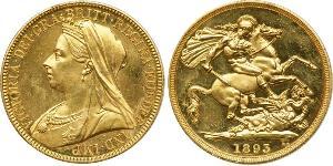 2 Pound 大不列颠及爱尔兰联合王国 (1801 - 1922) 金 维多利亚 (英国君主)
