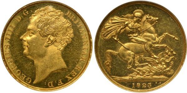 2 Pound 大不列颠及爱尔兰联合王国 (1801 - 1922) 金 喬治四世 (1762-1830)