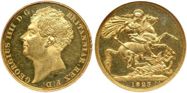 2 Pound 大不列颠及爱尔兰联合王国 (1801 - 1922) 金 喬治四世 (1762-1830)