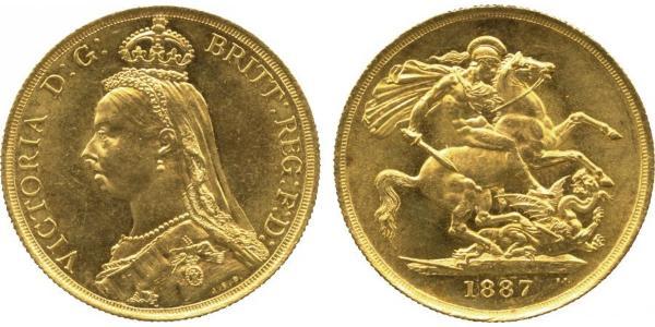2 Pound 英国 金 维多利亚 (英国君主)